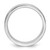 Rhodium-Plated 14K White Gold 5.5 mm Standard Flat Comfort Fit Wedding Band - View 2