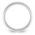 Rhodium-Plated 14K White Gold 10 mm Standard Weight Flat Comfort Fit Wedding Band - View 2