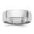 Rhodium-Plated 14K White Gold 7 mm Flat with Step Edge Wedding Band