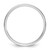 Rhodium-Plated 14K White Gold 1.5 mm Lightweight Flat Wedding Band - View 2