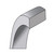 Rhodium-Plated 14K White Gold 3.5 mm Lightweight Flat Wedding Band - View 5