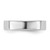 Rhodium-Plated 14K White Gold 4.5 mm Lightweight Flat Wedding Band - View 3