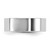 Rhodium-Plated 14K White Gold 6.5 mm Lightweight Flat Wedding Band - View 3