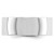 Rhodium-Plated 14K White Gold 8 mm Lightweight Flat Wedding Band - View 2