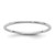 Rhodium-Plated 14K White Gold 1 mm Half Round Wedding Band