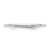 Rhodium-Plated 14K White Gold 1.5 mm Half Round Wedding Band - View 3