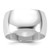 Rhodium-Plated 14K White Gold 11 mm Half Round Wedding Band