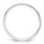 Rhodium-Plated 14K White Gold 1 mm Lightweight Half Round Wedding Band - View 2