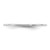 Rhodium-Plated 14K White Gold 1 mm Lightweight Half Round Wedding Band - View 3