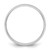 Rhodium-Plated 14K White Gold 7.5 mm Lightweight Half Round Wedding Band - View 2