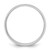 Rhodium-Plated 14K White Gold 10 mm Lightweight Half Round Wedding Band - View 2