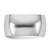 Rhodium-Plated 14K White Gold 10 mm Lightweight Half Round Wedding Band - View 3