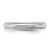 Rhodium-Plated 14K White Gold 3.5 mm Milgrain Half Round Wedding Band - View 3