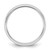Rhodium-Plated 14K White Gold 4.5 mm Milgrain Half Round Wedding Band - View 2