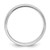 Rhodium-Plated 14K White Gold 6.5 mm Milgrain Half Round Wedding Band - View 2