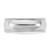 Rhodium-Plated 14K White Gold 6.5 mm Milgrain Half Round Wedding Band - View 3