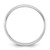 Rhodium-Plated 14K White Gold 4.5 mm Lightweight Milgrain Half Round Wedding Band - View 2