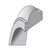 Rhodium-Plated 14K White Gold 5.5 mm Lightweight Milgrain Half Round Wedding Band - View 5