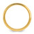 14K Yellow Gold 6 mm Lightweight Comfort Fit Brushed Satin with Center Line Fancy Wedding Band - View 2