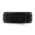 Chisel Black Zirconium Polished with Brushed Center 9 mm Beveled Edge Wedding Band, Flat - View 3