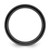Chisel Black Zirconium Polished with Black Carbon Fiber Inlay 8 mm Wedding Band, Flat - View 2