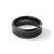 Chisel Black Zirconium Polished with Black Carbon Fiber Inlay 8 mm Wedding Band, Flat - View 6