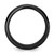Chisel Black Zirconium Polished with Simulated Opal Inlay 8 mm Wedding Band - View 2