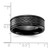 Chisel Black Zirconium Polished 8 mm Wedding Band - View 4