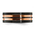 Chisel Black Zirconium Brushed and Polished Rose Ion-Plated 8.00 mm Band Ring - View 3