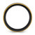 Black Zirconium Polished Yellow Ion-Plated with Brushed Black Center 8 mm Wedding Band - View 2
