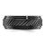 Chisel Black Zirconium Polished Grooved 8 mm Wedding Band, Half Round - View 3