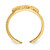 14K Yellow Gold Hearts-and-X Toe Ring, 5 mm - View 2