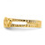 14K Yellow Gold Hearts-and-X Toe Ring, 5 mm - View 3