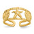 14K Yellow Gold Starfish and Shells Toe Ring