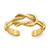 14K Yellow Gold Love Knot Toe Ring, 2 mm