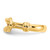 14K Yellow Gold Love Knot Toe Ring, 2 mm - View 4