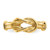 14K Yellow Gold Love Knot Toe Ring, 2 mm - View 5