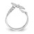 14K Yellow Gold Polished and Textured 2 Butterflies Toe Ring, 2.4 mm - View 2