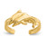 14K Yellow Gold Two Dolphins Toe Ring, 2 mm