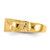 14K Yellow Gold Footprints Toe Ring, 5 mm - View 3