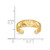 14K Yellow Gold Footprints Toe Ring, 5 mm - View 5