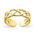 Sterling Silver Gold-Tone Toe Ring, 5 mm