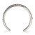 Sterling Silver Antiqued Floral Toe Ring, 5 mm - View 2