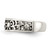 Sterling Silver Antiqued Floral Toe Ring, 5 mm - View 4