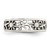 Sterling Silver Antiqued Floral Toe Ring, 5 mm - View 5
