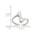 Sterling Silver Adjustable Polished Toe Ring, 2 mm - View 3