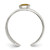 Sterling Silver Yellow & Black Enameled Smiley Toe Ring, 6 mm - View 2