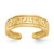 14K Yellow Gold 5 mm Greek Key Toe Ring