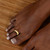 14K Yellow Gold 5 mm Greek Key Toe Ring - View 6