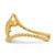 14K Yellow Gold Turtle Toe Ring - View 3